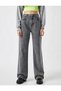 Malfoy Women's High Waist Wide Leg Jeans, Palazzo Jeans, Wide Leg - 5