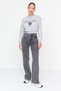 Malfoy Women's High Waist Wide Leg Jeans, Palazzo Jeans, Wide Leg - 7