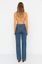 Malfoy Women's High Waist Wide Leg Jeans, Palazzo Jeans, Wide Leg - 3