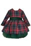 Girl's Emerald Green Red Christmas Tutu Dress Crown Set 1-10 Years - 2