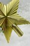 Christmas Pine Tree Overhead Gold Color Bright 20X20 cm Golden Yellow New Year Hard Star Overhead - 8