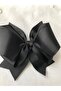 Black Double Bow Gorgren Ribbon Buckle 1 Piece - 3