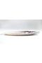 Purple and White Transitional Bird Feather Decorative Glass Serving Plate 25x9 Cm - 3