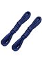 120 Cm Navy Blue Flat Waxed Laces, Cotton Knitted Boots Shoelaces - 8