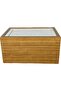Wooden Desktop Horizontal Napkin Holder 12 Pieces Restaurant Dispenser African Walnut - 2