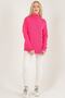 Women's Fuchsia Interlock Full Fisherman Knitwear Sweater - 3