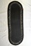 Embroidered Black, Placemat Jute 6-Piece Charger Plate and Runner Set, Durable, Heat Sensitive. - 4