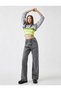 Malfoy Women's High Waist Wide Leg Jeans, Palazzo Jeans, Wide Leg - 3