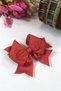 Red Double Bow Ribbon Buckle 1 Piece – Buckle, Metal Buckle, Shiny Design, Hair Ornament