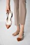Women's Colorful Toe Heeled Sandals Red, Black, Tan Toe - 3