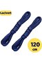 120 Cm Navy Blue Flat Waxed Laces, Cotton Knitted Boots Shoelaces