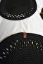 Embroidered Black, Placemat Jute 6-Piece Charger Plate and Runner Set, Durable, Heat Sensitive. - 3