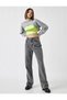 Malfoy Women's High Waist Wide Leg Jeans, Palazzo Jeans, Wide Leg - 4