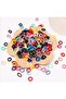 Black Towel Rubber Buckle Small Hair Accessory 10 Pieces - 3