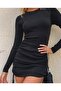 Side Gathered Dress - 2