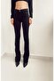 Bella Flared Leg Jeans Black Colorfast Extra Lycra High Waist Long Leg (collector) - 7