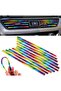 Car Interior Air Conditioner Grille - Decorative Strip Trim Set & Rainbow - 2