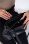 حقيبة كتف نسائية سوداء بحزام متقاطع - 3