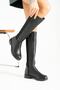 Women's Daily Boots Elastic Stretch Below Knee