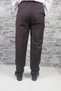 Men's Classic Cut Fabric Trousers Brown - 3