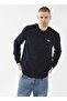 Hooded Collar Navy Blue Men's Sweater Herman - 2