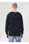 Hooded Collar Navy Blue Men's Sweater Herman - 5