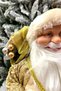 45 Cm Decorative Santa Claus Gold Gold Color Standing New Year Christmas Ornament Decoration - 7