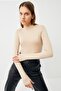 Women's Cream Finger Detailed Bodysuit - 2