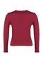 Burgundy Window/Cut Out Detailed Crop Knitted Blouse TBBAW23AF00037 - 8