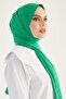 شال حجاب نسائي من قماش الجاكار الحريري بنمط مربعات * بينيتون أخضر