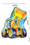 1 Piece Heavy Equipment Dozer Scoop Foil Balloon Construction Birthday Large Party Balloon 60cmx52cm - 2