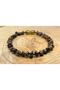 Drop Amber Antique Green Adult Elastic Bracelet - 2