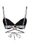 Floral Patterned Tie-Up Balconette Push-Up Bikini Top Tbess23Bu00159 - 8