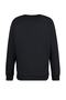 Siyah Oversize/Geniş Kesim İçi Polar/Sıcak Tutan Reglan Kol Sweatshirt TMNAW23SW00190 - 6