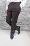 Men's Classic Cut Fabric Trousers Brown - 2