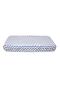 Baby Meva Blue Zigzag Fitted Baby Bedsheet - 3