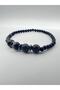 Certified Natural Stone Cat's Eye Agate Hematite Natural Stone Bracelet 4-8 Mm - 6