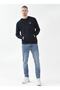 Hooded Collar Navy Blue Men's Sweater Herman - 3