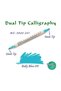 Calligraphy Double Ended Calligraphy Pen Baby Blue 2 mm - 5 mm 031 - 3