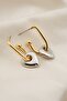 Women's Heart Detailed Hoop and Hook Model Earrings