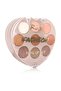3 Layer Eyeshadow Palette with Hearts - 2