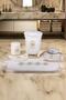 Shems Cream French Lace Bathroom Dirty Laundry Basket and Toilet Seat Set 6 Pieces