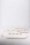 Shems Cream French Lace Bathroom Dirty Laundry Basket and Toilet Seat Set 6 Pieces - 3