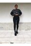 Women's Black Steel Knitted Tights
