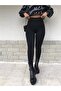 Women's Black Steel Knitted Tights - 2