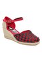 Women's Linen Wedge Heel Sandals - 4