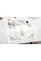 2-Piece Napkin Valerie Valerie Embroidered Linen Effect (Gold Glitter)