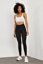 Women's Black Waist-Sculpting Shiny Disco Leggings - 2