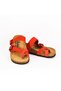 Genuine Leather Red Women's Slippers - 2
