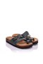 Genuine Leather Green Women's Slippers - 2